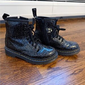 Dr. Martens Black Glitter Boots